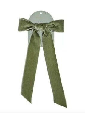 NWT Kristin Ess "The Velvet Bow Slide in Green"